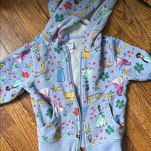 Hanna Andersson Blue Princess Hoodie